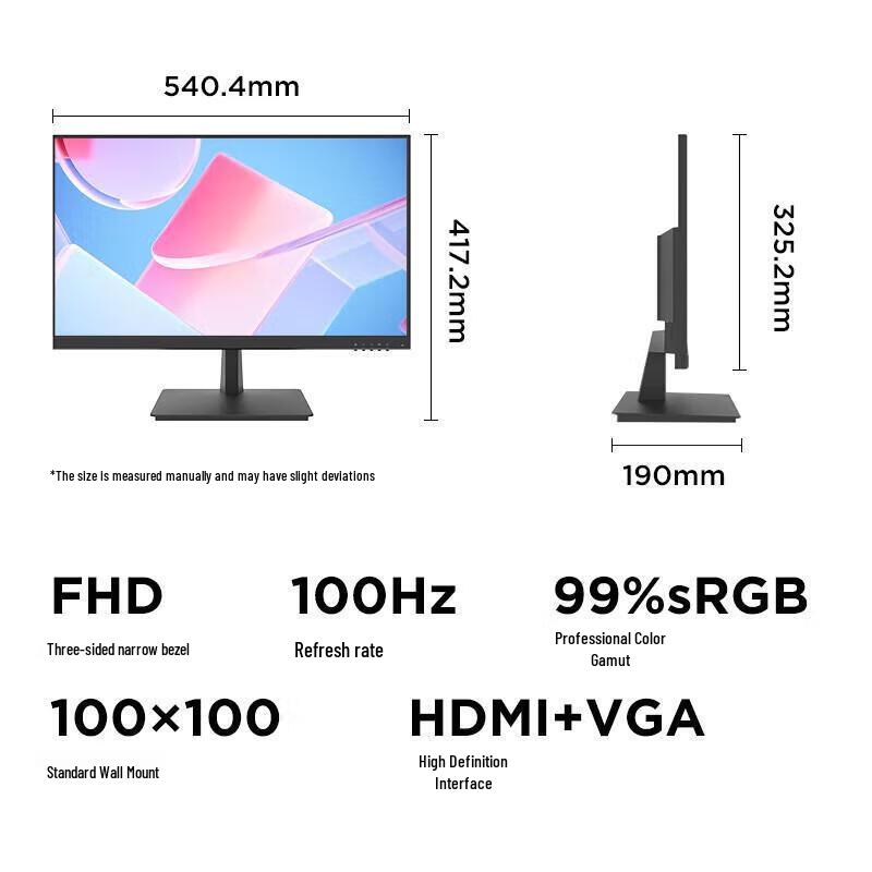 Lenovo XQ24e 23.8-inch FHD Monitor CN plug (adapter included)