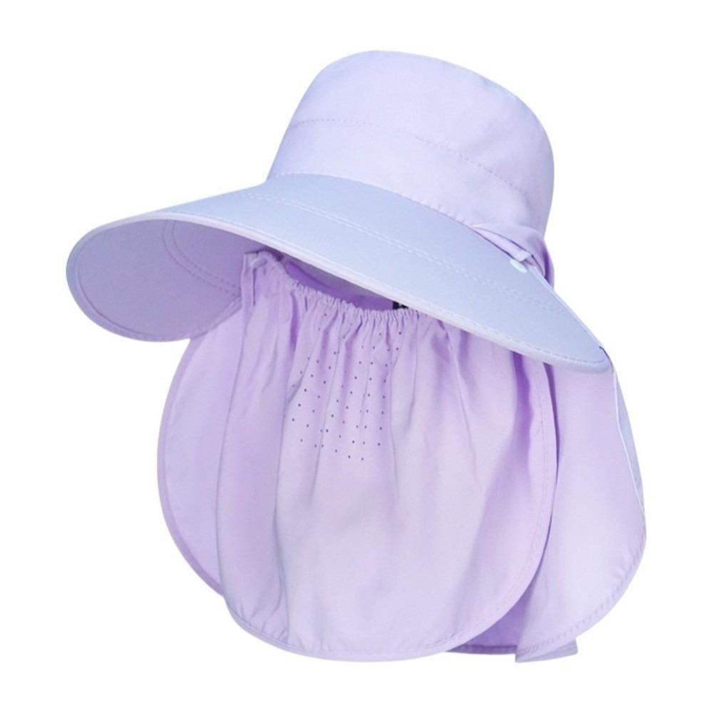 Adjustable Sunshade Shawl Cap Face Cover Picking Tea Hat Sun Hat Shawl Mask Hat  Women