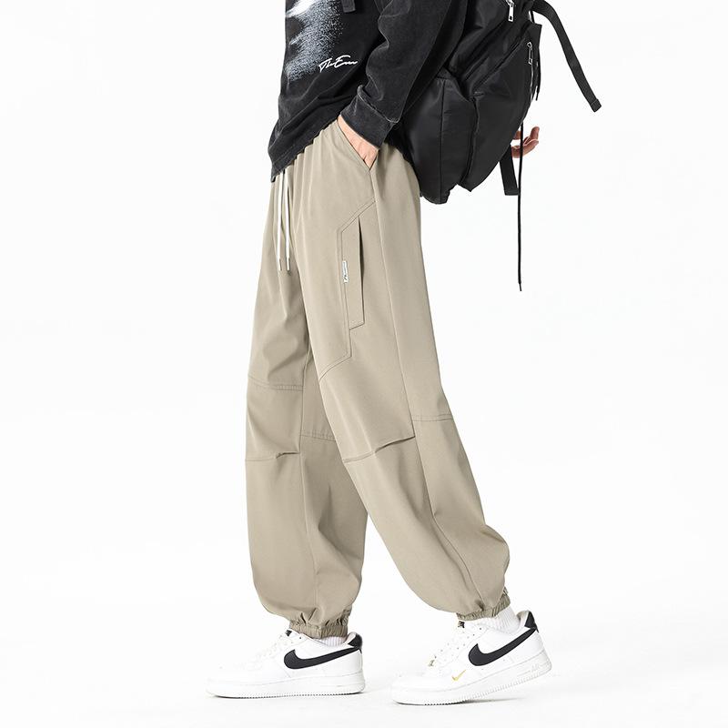 Tooling pants men's spring and autumn new trendy brand casual pants American functional paratrooper pants logging leggings