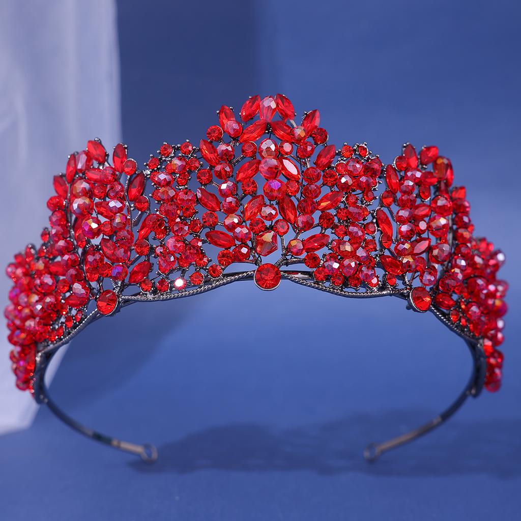 Tiaras y Coronas de Cristal Barroco para Mujer Diadema Vintage de Pedrería para Baile de Graduación Accesorios para el Cabello de Novia Boda Joyería Corona Tiara
