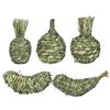 Pet Chew Toy Fruit Shape Natural Grass Relieve Boredom Rabbit Hamster Chinchilla Guinea Pig Squirrel Gerbil Teeth Cleaning Toy Pet Supplies