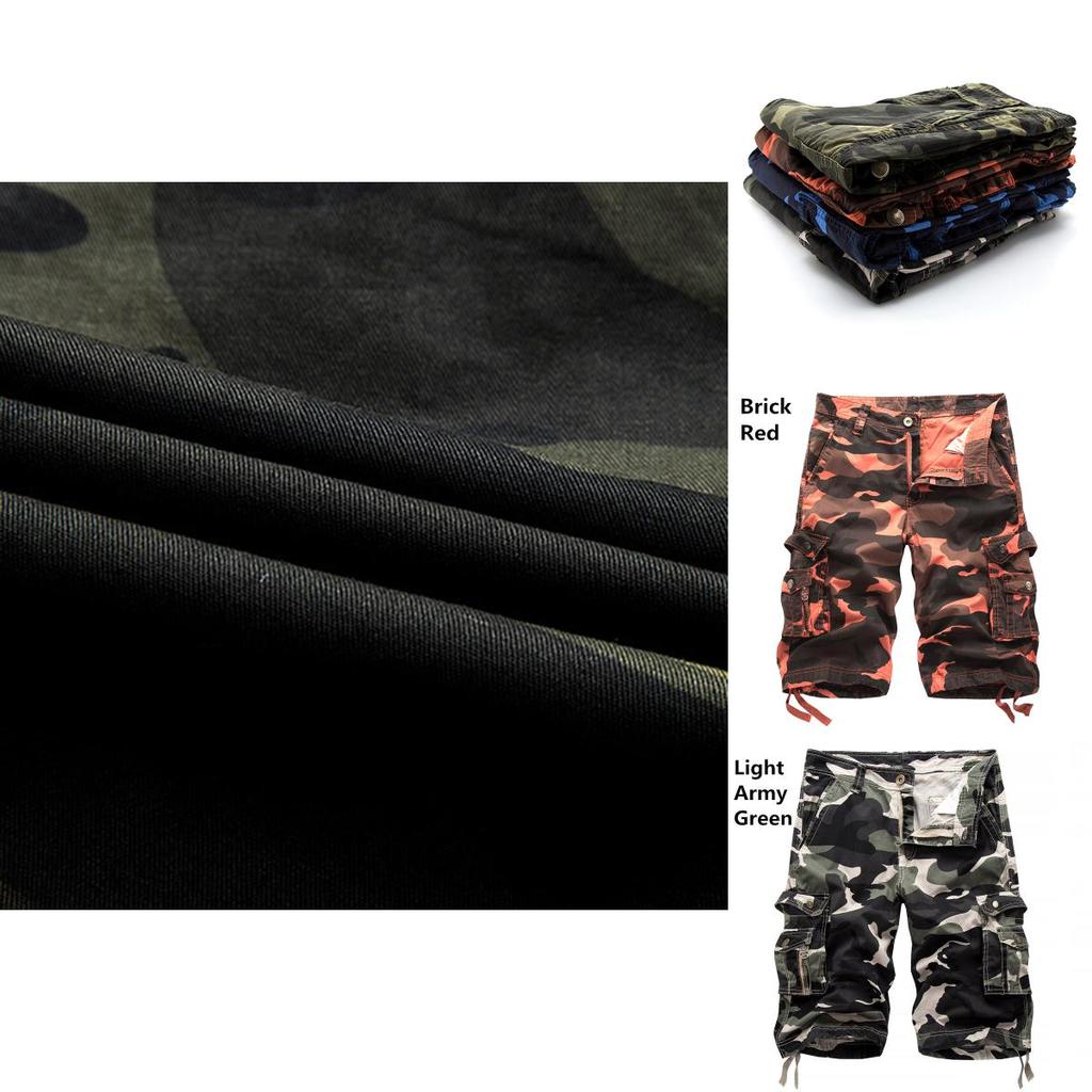 Durable And Comfortable Men's Tactical Military Army Camouflage Cargo Shorts With Multiple Pockets