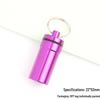 Portable Aluminum Pill Case with Keychain & Sealed Earplugs - Outdoor Survival Gear Pendant