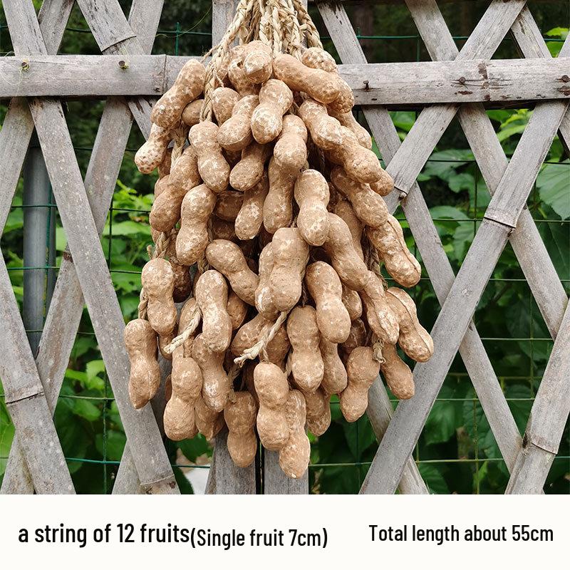 Kunstmatige Knoflook en Chili Hangdecoratie - Boerderijstijl & Fotografie Props