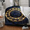 1pc Cosmic Mandala Blanket, Lightweight Flannel Throw Blanket for Sofa, Bed, Travel, Camping, Living Room, Office, Couch034