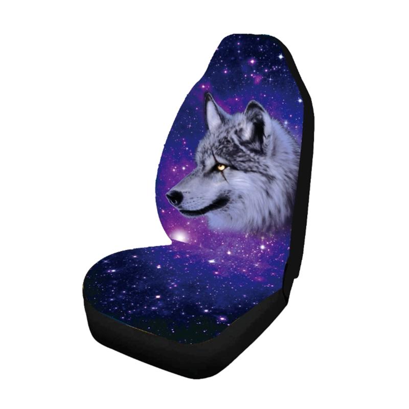 Car Seat Cover Universal Animal Wolf Printing Protectors For Men Women Full Cover Front or Rear Wolf