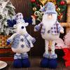 1PC Christmas Decorations Adjustable Extendable Snowman Reindeer Plush Dolls Home Tabletop Ornaments New Year Gifts