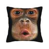 Thinking Monkey Meme  Pillowcases Accessories Soft Cushion Cover Gift  Throw Pillow Case Cover Bedroom Multiple Sizes