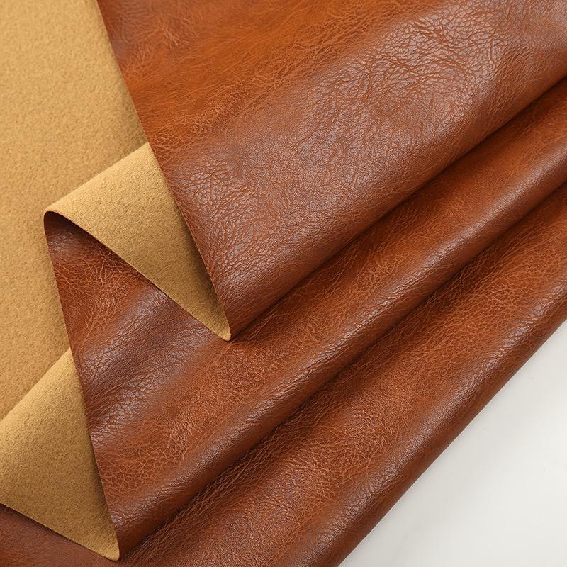 Crazy Horse Faux Leather Fabric: Waterproof PU Imitation for Sofa, Car, and Furniture Upholstery