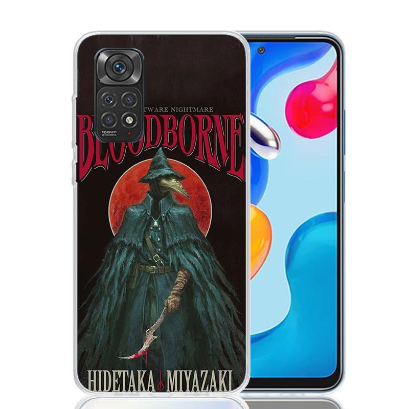 Bloodborne Game Phone Case For Xiaomi Redmi Note 13 14 15 Pro Plus 12S 12 14S 11S 11E 10 10S 11 11T 5G 4G Cover Coque Redmi Note