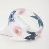 Elegant Resin Bangle With Preserved Flowers Comfortable Dried Flower Wristband For Women Fashion Jewelry Gift