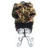Pet Clothes Soft Leopard Printed Pets Clothing Animals Cold Winter Coat Wearing Supply for Christmas Holiday Festival Party