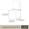 Exquisite Flip-Top Transparent Acrylic Candy Box for Wedding Favors