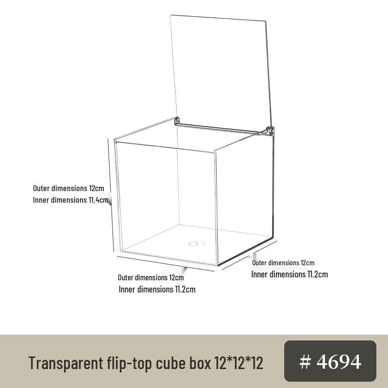 Exquisite Flip-Top Transparent Acrylic Candy Box for Wedding Favors