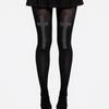 Vintage Cross Pantyhose Breathable Rhinestone Stockings Fashion Black Gothic Tights  Party Wear