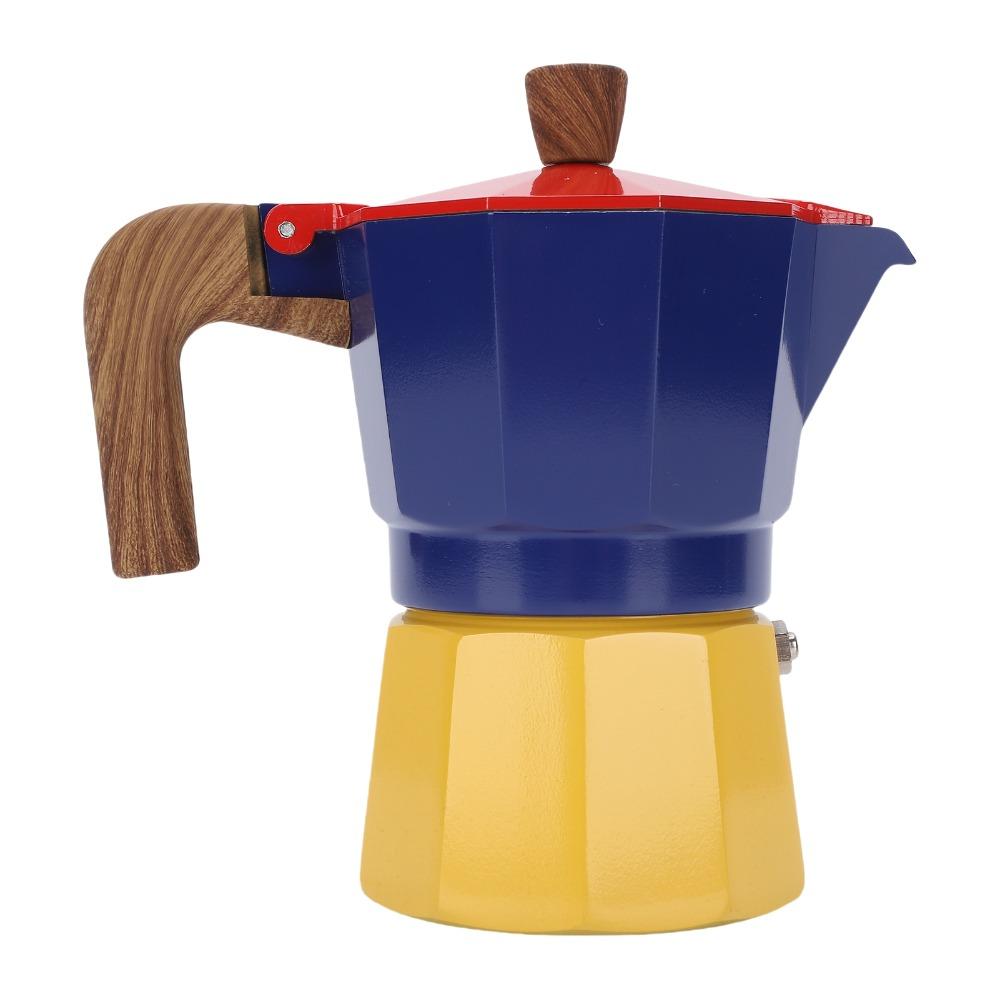 150ml Volume Italian Coffee Pot Aluminum Moka Pot Coffee Machine Home Brewing