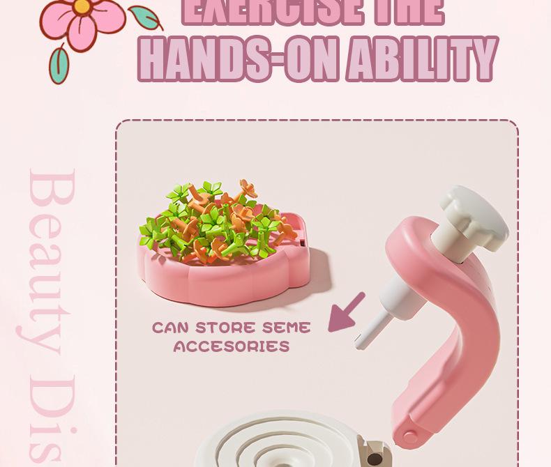 DIY Embossing Machine: Children's Handmade Fabric Flower Bouquet Toy Set (Ages 3-6)