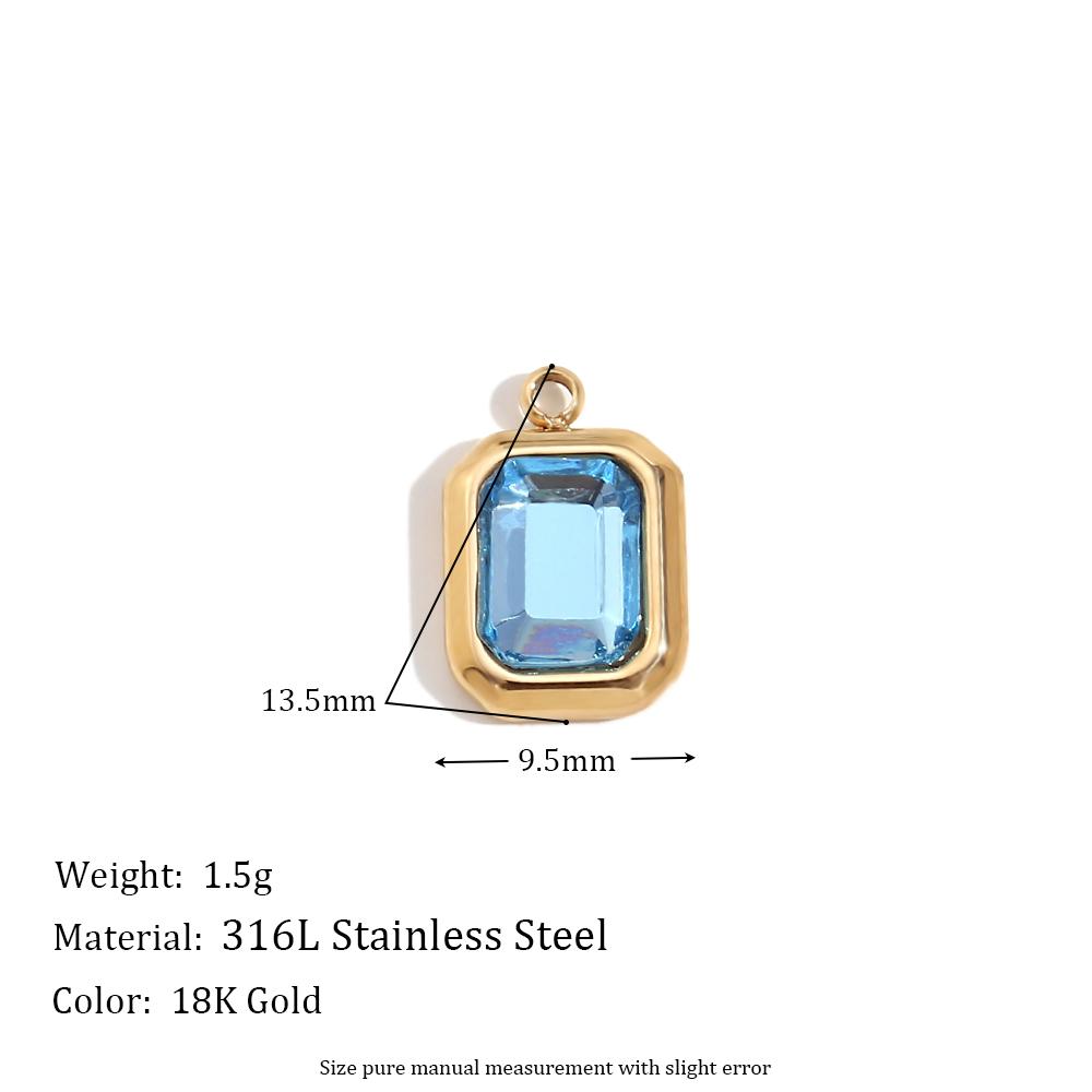 MamacitaSlay Lovely Diy Colored Zircon Keys Heart Aircraft Sun Stars Rainbow Stainless Steel Charms For Jewelry Making For Women