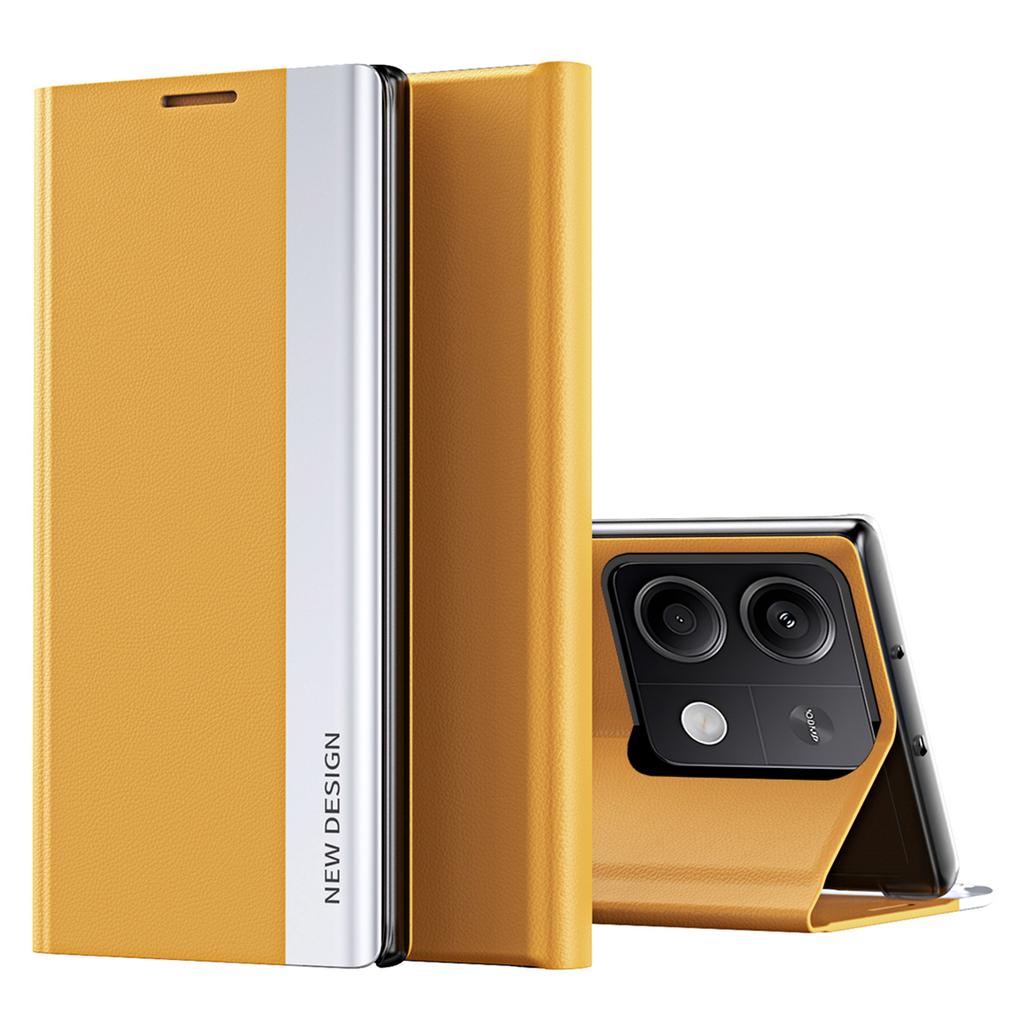 For Xiaomi Redmi Note 13 5G Phone Cover PC Shell+Leather Scratch-proof Case