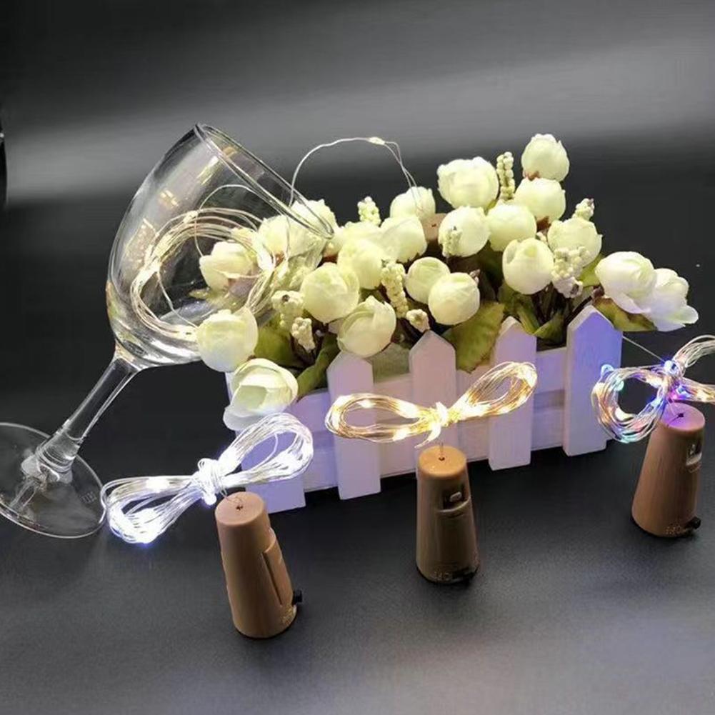 Wine Bottle Light 10 Bulbs LED Batteries Installed