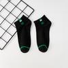 10 Pairs of Male Spring and Autumn Cloth Label Letter Carved Hollow Mesh Breathable Sweat Absorption Deodorant Socks