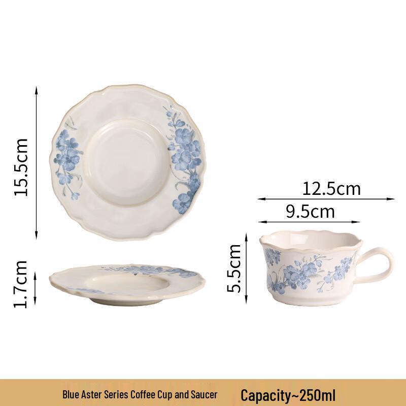 Floral Ceramic Dinner & Dessert Plate