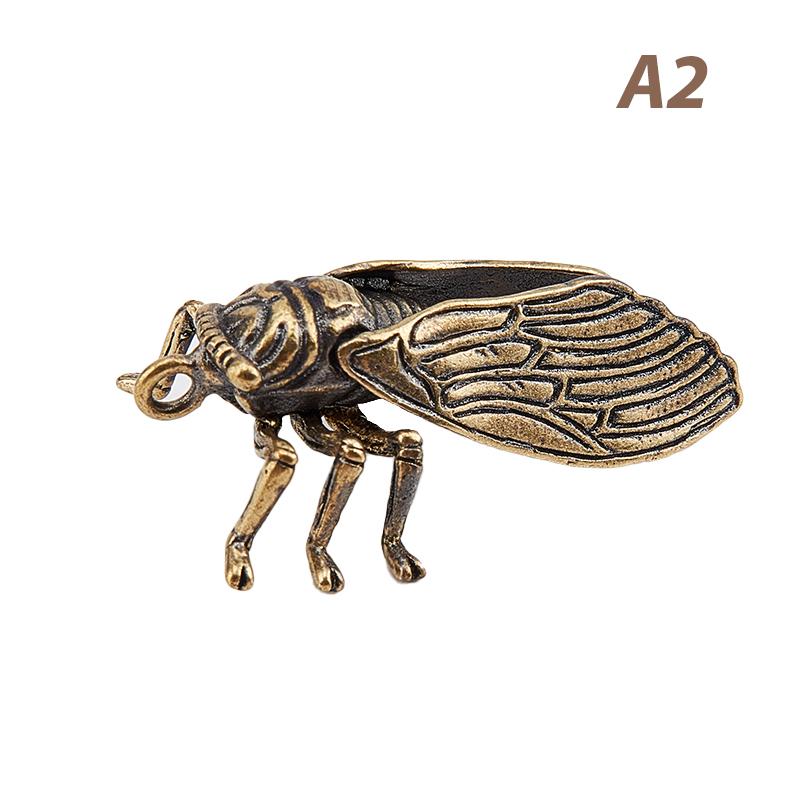 Cicada Figurines Home Decor Vintage Brass Animal Statue Small Ornaments Office Cicada Figurines Home Decor Vintage Brass Animal Statue Small Ornaments Office