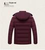 Autumn/Winter Mid-Length Plus-Size Thick Warm Cotton Jacket for Men
