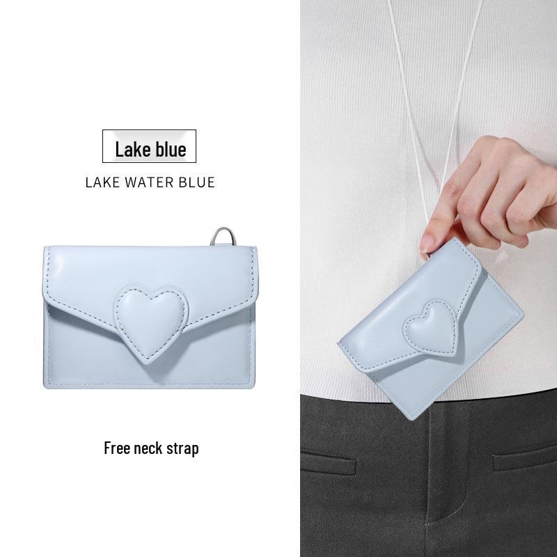 Heart-Shaped Car Key Card Holder for Xiaomi, Tesla, BMW, Xiaopeng, and Zeekr