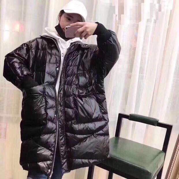 hoodless down jacket