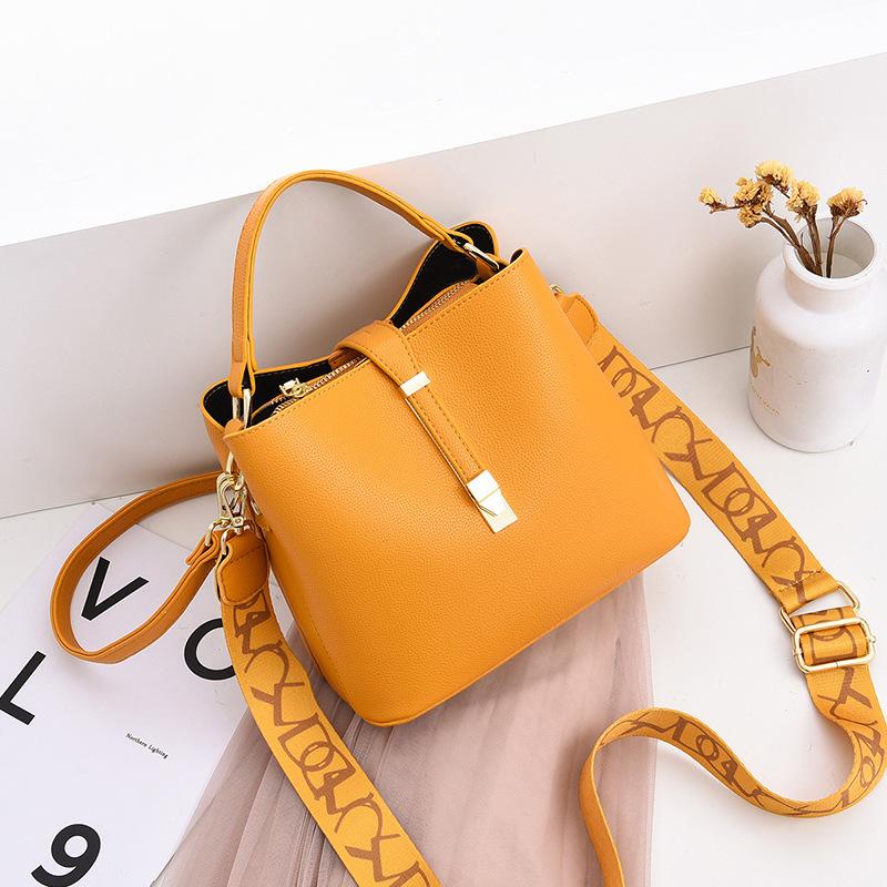 

Сумки Женская широкополосная сумка-мессенджер 2025 Новая модная модная большая вместительная сумка-ведро Женская сумка через плечо Женская сумка