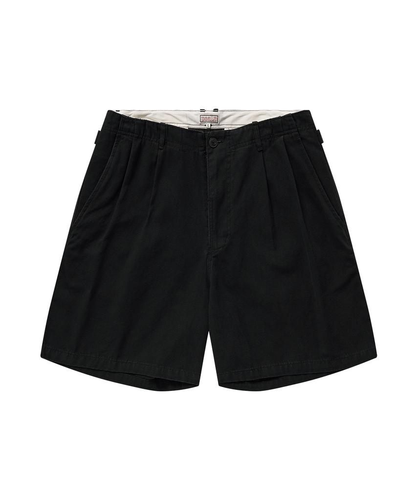 Pilpeu Oxford Washed Shorts (Black)