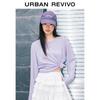 UR2025 Women's Casual Color-Block Print Long-Sleeve T-Shirt
