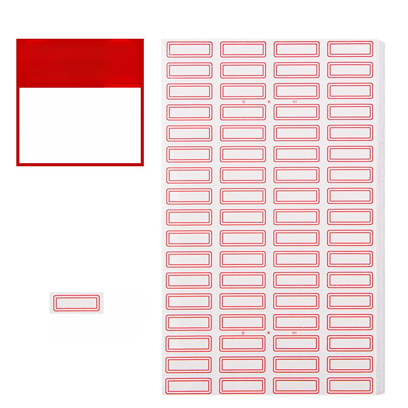 50Pcs/set Office Self-adhesive Label Paper Mouth Pick-up Paper Self-adhesive Label Sticker 50 Handwritten Color Price Paper Name Sticker