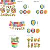 Ghostly Halloween Party Decorations For Kids Spooky Mexican-themed Set With Cake Toppers Balloons And Banners