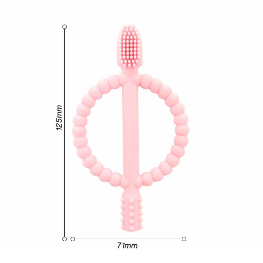 Easy-Hold Handle Chew Stick Toys Food Grade Teething Toys Premium Infant Toothbrush  Daycare