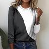 Summer New Fashion Women's Casual Long-sleeved Printed T-shirt Top
