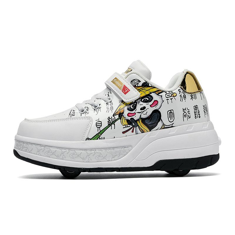 Children's Runaway Shoes Roller Skating Boys' Four-Wheel Runaway Shoes Students' Invisible Skates Invisible Girls' Shoes with Wheels