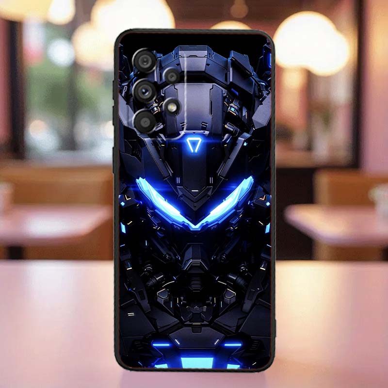 Mechanical style pattern For Samsung A41 A35 A34 A33 A32 A25 A24 A23 A21s A06 A05 A04 A03 Note 10 20 Ultra 5G Black Case