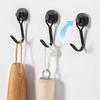 2pcs New No Drill Magnetic Hook 360° Rotating Black/White Fridge Magnet Hook Heavy Duty Kitchen Organizer Hangers Home