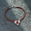 JMXD Vintage Minimalist Samt Herz Gewebtes Choker-Halsband Weiches Koreanisches Modeaccessoire Statement-Anhänger für Damen