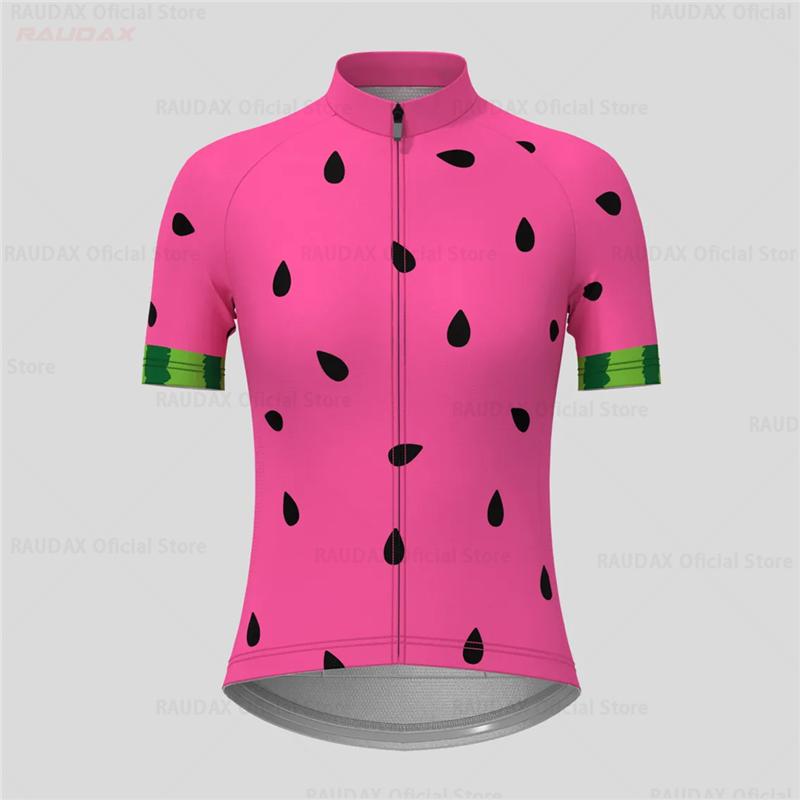 

Watermelon Pink Women s Cycling Kit Summer Short Sleeve Anti-UV Woman Jersey Maillot Ciclismo Mujer 2026 Summer Breathable Cycling Suit Set S