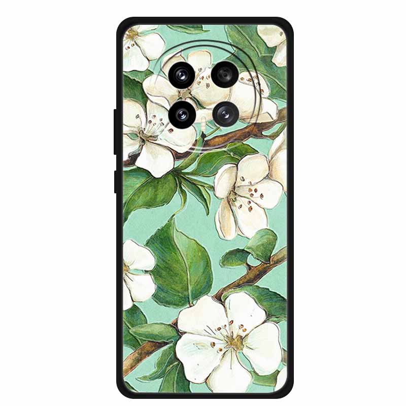 3D Emboss Case For Honor Magic 8 5G Phone Case 8 Pro Flowers Silicone Soft Coque Funda For Honor Magic8 Pro Back Cover Case Bag