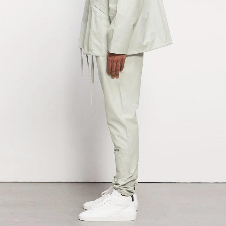 Fear of God Essentials FW20 Knit Track Pants Unisex Bottoms Sage-Green 0130250500119012
