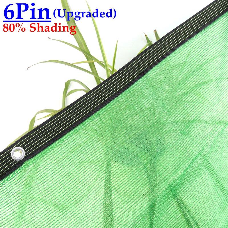 3~12Pin Zelená Anti UV HDPE Stínící síť Venkovní Altán Střešní Stínící síť Skleník Zahradní Rostliny Bazén Stínící síť