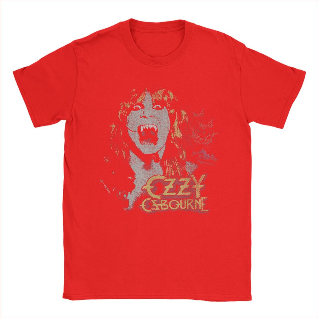 Herren T-Shirt Vintage Speak Of The Devil Heavy Metal Rock Ozzy Osbourne T-Shirts Harajuku Beach T-Shirt Y2K Fun Tops Geschenk