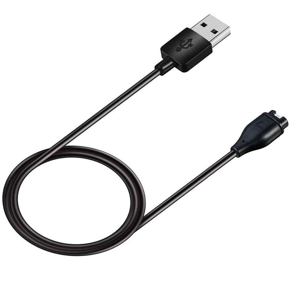 1m USB Charging Cable Charger Line Fit For Garmin Forerunner 45 45S 55 745 Black