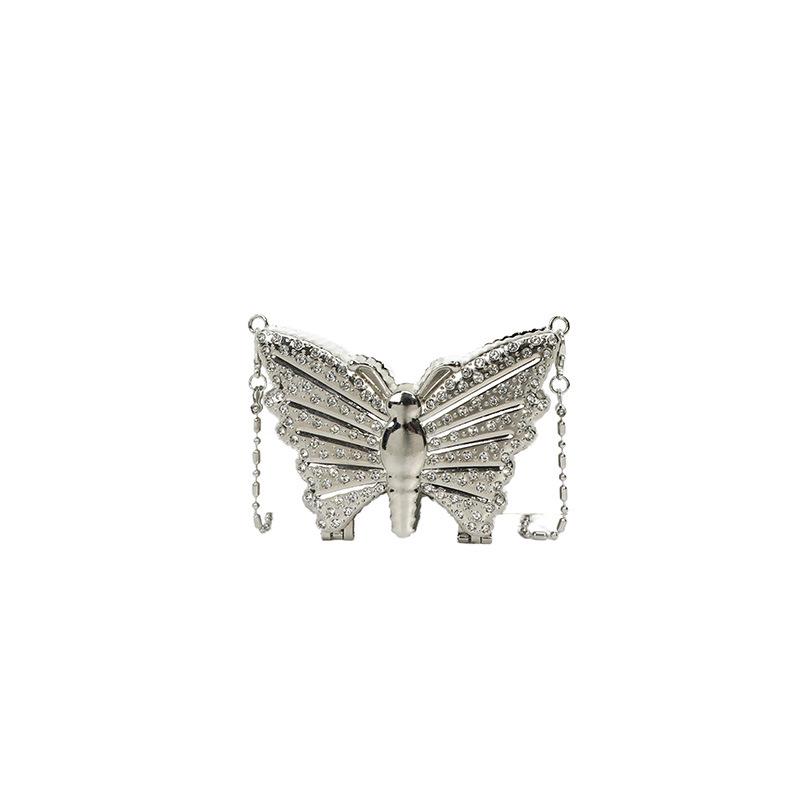 2024 Women's Rhinestone Butterfly Mini Shoulder Bag