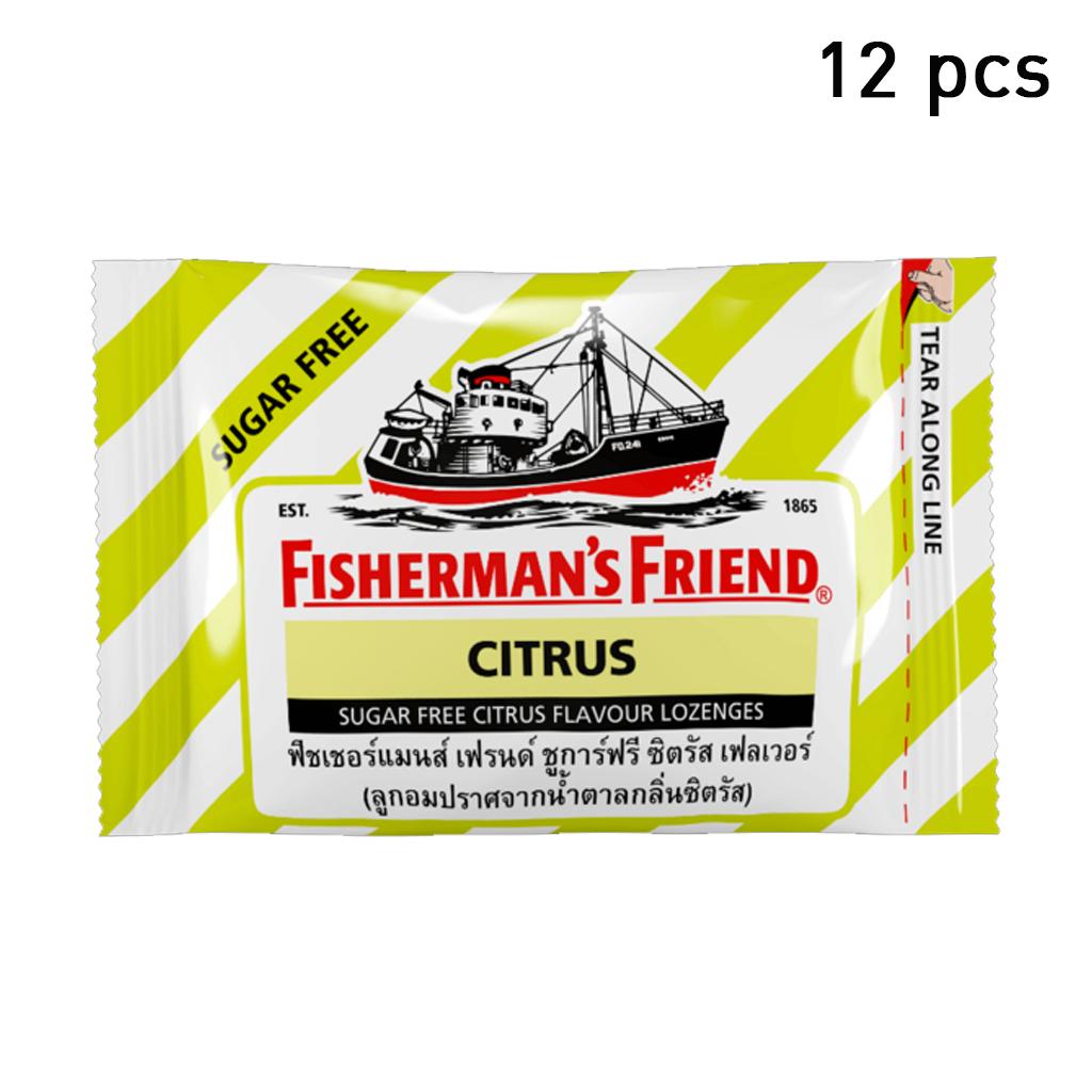 Pastile Fisherman's Friend, citrice, pastile cu aromă de citrice fără zahăr, 25 g. x 6 /12 / 24 buc