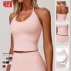 Guangzhou Zechuang Clothing Co., Ltd. Strap Hanging Neck Beauty Back Yoga Vest Strap Chest Pad Casual Tight Sports